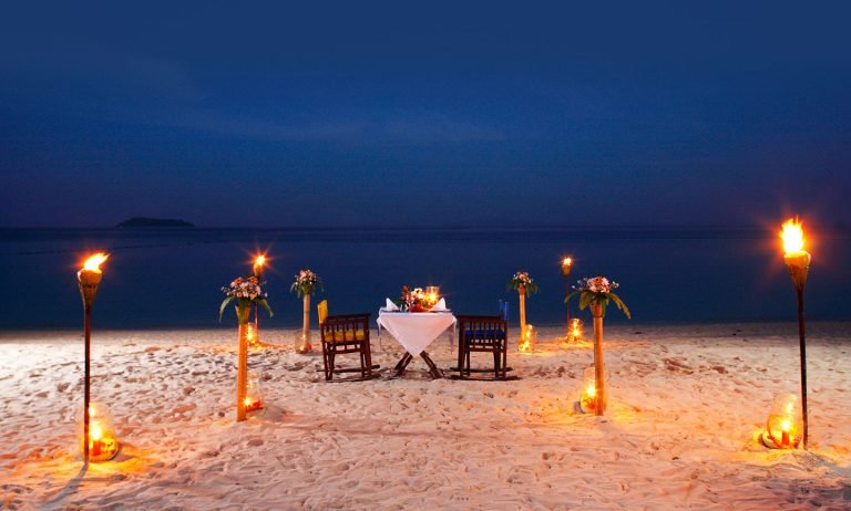 Candle light dinner andaman